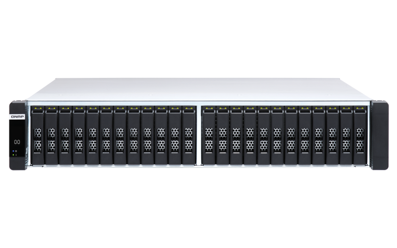 QNAP ES2486dc-2142IT-128G (all-flash ZFS NAS, duálny radič, 2x Xeon, 2x 64GB RAM, 24x 2,5'' SAS)