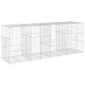 vidaXL Gabiónový kôš s krytom 400x100x150 cm pozinkované železo