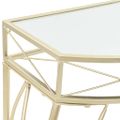 vidaXL Bočný stolík vo francúzskom štýle kovový 82x39x76 cm zlatý