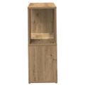 vidaXL Knižnica dub artisan 60x24x63 cm kompozitné drevo