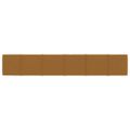 vidaXL Nástenné panely 12 ks hnedé 90x15 cm zamat 1,62 m²