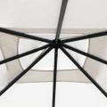 vidaXL Altánok s poťahmi na stĺpiky 3x3x2,6 m, krémový 160 g/m²