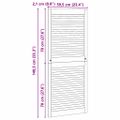 vidaXL Skříňové dvere Prírodná 140,5 x 2,1 x 59,5 cm Borovicový masív