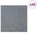 vidaXL Kobercová dlaždica Svetlosivá 50 x 50 cm 36 ks PP a Bitúmen