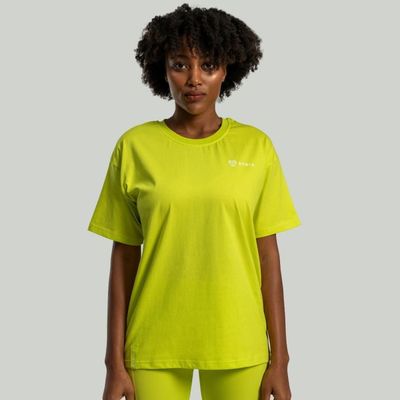 Dámske tričko Lunar Oversized Chartreuse - STRIX, veľkosť M, veľkosť oblečenia M