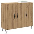 vidaXL Servírovacia skriňa Remeselný dub 90 x 32,5 x 80 cm