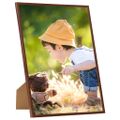 vidaXL Fotorámiky na stenu alebo stôl 3 ks bronzové 50x60 cm MDF