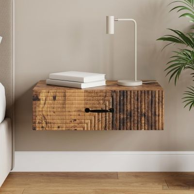 vidaXL Nástenný bočný stôl 59 x 34,5 x 17 cm Kompozitné drevo
