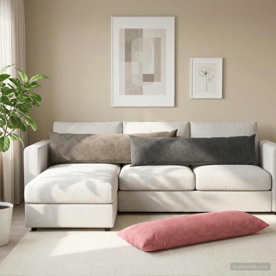 vidaXL Poťah na podložku 2 pcs HEERLEN Tmavosivá 40 x 145 cm Zamat