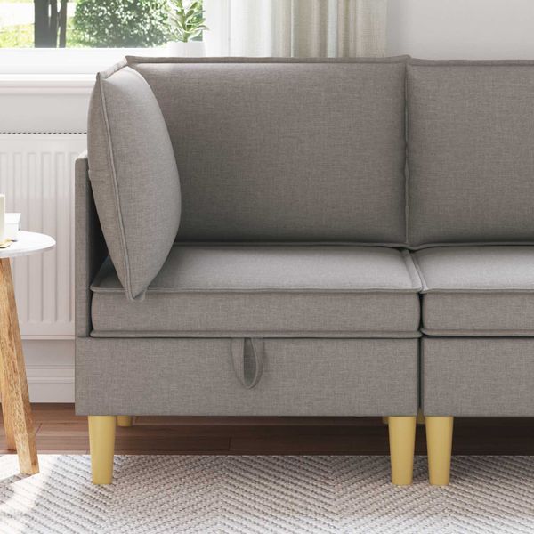 vidaXL Sofa s úložným priestorom Látka