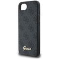 Guess HC MagSafe 4G PU Script Logo puzdro pre iPhone 16e Čierna