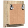 vidaXL LED kúpeľňová zrkadlová skrinka dub sonoma 40x12x45 cm akryl