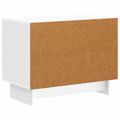 vidaXL Nočný stolík Biela s vysokým leskom 62 x 34,5 x 47,5 cm