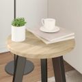 vidaXL Vrchná doska Ø 30 x 1,5 cm Okrúhly Kompozitné drevo Dub sonoma