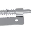 vidaXL Zámok 12 ks Strieborná 46 x 17 x 1,2 mm Oceľ