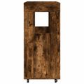vidaXL Barový vozík dymový dub 60x39,5x89 cm kompozitné drevo