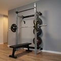 Multifunkčný skladací posilňovací stojan - Power Rack HMS KLT34 sivý