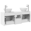 vidaXL Set kabinetov do kúpeľne 3 ks Biela 49,5 x 35 x 63 cm
