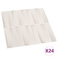 vidaXL Nástenné 3D panely 24 ks 0,5x0,5 m 6 m²