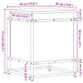 vidaXL Úložný box s vekom sivá sonoma 40x40x51,5 cm kompozitné drevo