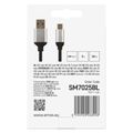 Kábel USB-C 2.0 - USB-A 2.0 čierny 1.00 m EMOS SM7025BL