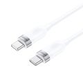 Kábel BWOO 65W USB-C - USB-C 1 m biely