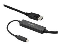 USB-C Samec na DP Samec (CDP2DPMM3MB) - Externý video adaptér - STM32F072CBU6 - USB-C - DisplayPort - čierna