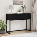 vidaXL Koncový stôl Čierny dub 100 x 36 x 75 cm Kompozitné drevo