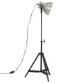 vidaXL Podlahová lampa 25 W starožitná strieborná 35x35x65/95 cm E27