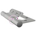 vidaXL Pánt 8 ks 100 x 75 x 13 mm Strieborná Oceľ
