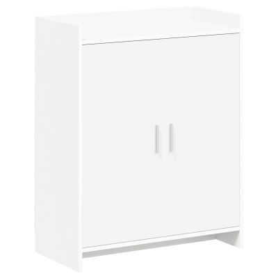 vidaXL Skriňa na topánky Biela 73,5 x 36 x 92 cm Kompozitné drevo