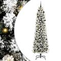 vidaXL Umelý vianočný stromček Biela 240 cm PVC, kov a plast