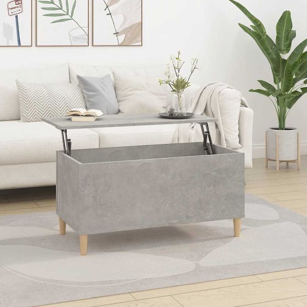 vidaXL Konferenčný stolík betónovosivý 90x44,5x45 cm spracované drevo