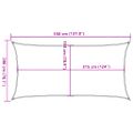 vidaXL Tieniaca plachta 160 g/m² modrá 2x3,5 m HDPE