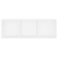 vidaXL TV skrinky 3 ks biele 107x35x37 cm drevotrieska