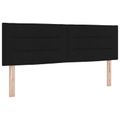 vidaXL Ottoman posteľ s matracom a LED Čierna 140 x 200 cm Látka