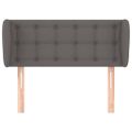 vidaXL Čelo postele so záhybmi sivé 103x23x78/88 cm umelá koža
