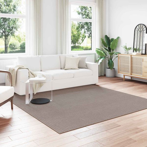 vidaXL Kusové koberce Štvorcový LUGO Sivohnedá 240 x 240 cm Polyester