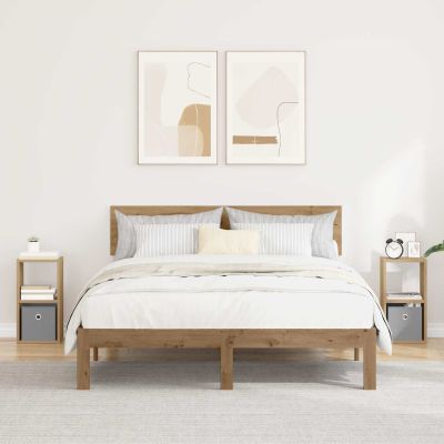 vidaXL Nočný stolík 2 pcs Remeselný dub 25,5 x 22 x 49,5 cm