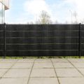 vidaXL Balkónové zásteny 5 ks čierne 255x19 cm polyratan