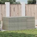 vidaXL Záhradný úložný box sivý 180x90x70 cm polyratanový