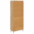 vidaXL Highboard Remeselný dub 69,5 x 34 x 180 cm Kompozitné drevo