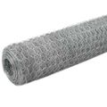 vidaXL Drôtené pletivo, pozinkovaná oceľ 25x1,5 m, strieborné