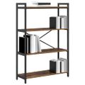 vidaXL Regál na knihy 80 x 30 x 120 cm Kompozitné drevo Staré drevo