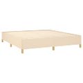 vidaXL Posteľný rám s boxspringom krémová 180x200 cm látka