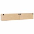 vidaXL Nástenné skrinky 2 ks 100x30x35 cm masívna borovica