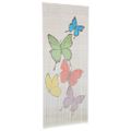 vidaXL Bambusový záves proti hmyzu do dverí 90x200 cm