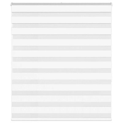 vidaXL Zebra roleta biela 125x150 cm šírka látky 120,9cm polyester