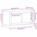 vidaXL TV skrinka 80 x 35 x 45 cm dub artisan Kompozitné drevo