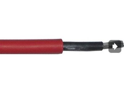 Solárny kábel FVE H1Z2Z2-K 1500V 6mm2, červený 15m